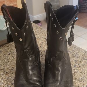 Vintage Black Laredo Boots with Tassels